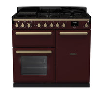 Load image into Gallery viewer, Falcon ESTEL DELUXE 100CM DUAL FUEL FREESTANDING COOKER ANTIQUE BRASS