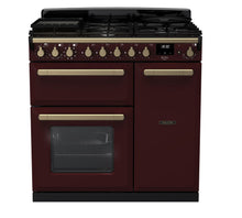 Load image into Gallery viewer, Falcon ESTEL DELUXE 90CM DUAL FUEL FREESTANDING COOKER ANTIQUE BRASS