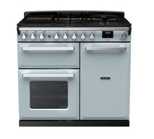 Load image into Gallery viewer, Falcon ESTEL DELUXE 100CM DUAL FUEL FREESTANDING COOKER CHROME