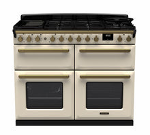 Load image into Gallery viewer, Falcon ESTEL DELUXE 110CM DUAL FUEL FREESTANDING COOKER ANTIQUE BRASS SLOW COOK