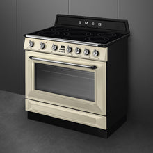 Load image into Gallery viewer, SMEG Victoria Induction Freestanding Cooker 90cm Cream
