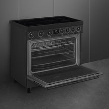 Load image into Gallery viewer, SMEG Classic Freestanding Induction Cooker 90cm Black