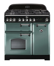 Load image into Gallery viewer, FALCON CLASSIC DELUXE 90CM DUAL FUEL COOKER CHROME