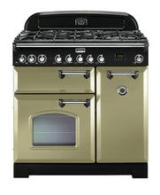 Load image into Gallery viewer, FALCON CLASSIC DELUXE 90CM DUAL FUEL COOKER CHROME