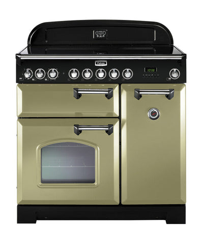 FALCON CLASSIC DELUXE 90CM INDUCTION OLIVE GREEN CHROME