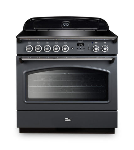 FALCON CLASSIC FX90 INDUCTION SINGLE OVEN COOKER SLATE CHROME