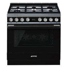 Load image into Gallery viewer, Smeg Portofino 90cm Freestanding Pyrolytic Oven with Gas Cooktop