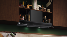 Load image into Gallery viewer, NEFF D99XET2S5 N 90, Integrated Design Hood, 90 cm, clear glass black printed, Matt black