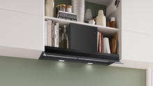 Load image into Gallery viewer, Bosch Series 8 Integrated Design Hood, 90cm, clear glass black printed, Black