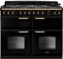 Load image into Gallery viewer, Falcon ESTEL DELUXE 110CM DUAL FUEL FREESTANDING COOKER ANTIQUE BRASS SLOW COOK