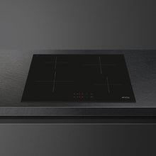 Load image into Gallery viewer, SMEG Classic 4 Zone Induction 60cm Cooktop Black