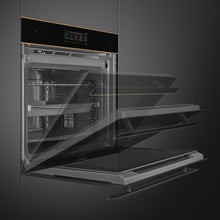 Load image into Gallery viewer, SMEG Dolce Stil Novo Pyro Steam Oven 60cm Black Copper