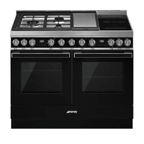 Smeg Portofino 120cm Freestanding Pyrolytic Oven with Gas and Induction Cooktop