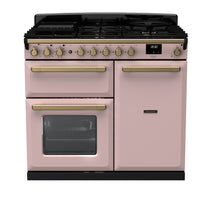 Load image into Gallery viewer, Falcon ESTEL DELUXE 100CM DUAL FUEL FREESTANDING COOKER ANTIQUE BRASS