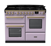 Load image into Gallery viewer, Falcon ESTEL DELUXE 110CM DUAL FUEL FREESTANDING COOKER ANTIQUE BRASS PROVING
