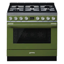 Load image into Gallery viewer, Smeg Portofino 90cm Freestanding Pyrolytic Oven with Gas Cooktop