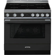 Load image into Gallery viewer, Smeg Portofino 90cm Freestanding Pyrolytic Oven with Induction Cooktop