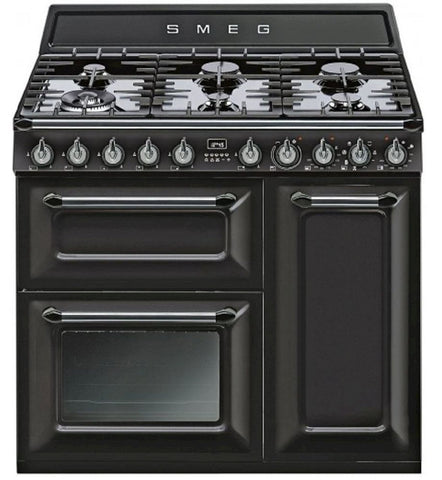 SMEG 90CM VICTORIA FREESTANDING OVEN (BLACK)