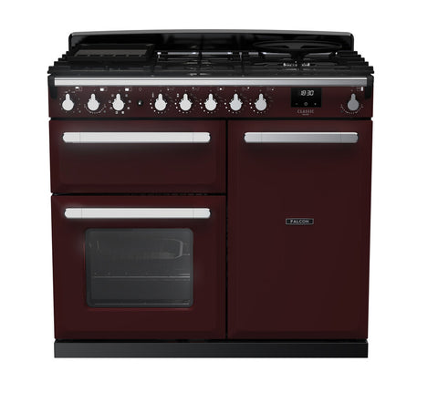 Falcon ESTEL DELUXE 100CM DUAL FUEL FREESTANDING COOKER CHROME