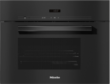 Load image into Gallery viewer, Miele DG 2840 Pureline Obsidian Black Built-in Steam Oven
