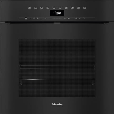 Miele H7464 BPX  Handleless Artline Obsidian Black Pyrolytic Oven