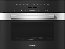 Load image into Gallery viewer, Miele M7244 TC Vitroline CleanSteel Built-In Microwave Oven
