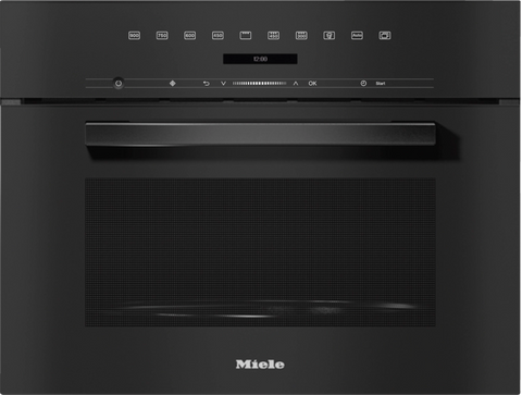 Miele M7244 TC Vitroline Obsidian Black Built-In Microwave Oven