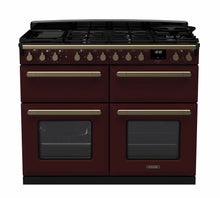 Load image into Gallery viewer, Falcon ESTEL DELUXE 110CM DUAL FUEL FREESTANDING COOKER ANTIQUE BRASS SLOW COOK
