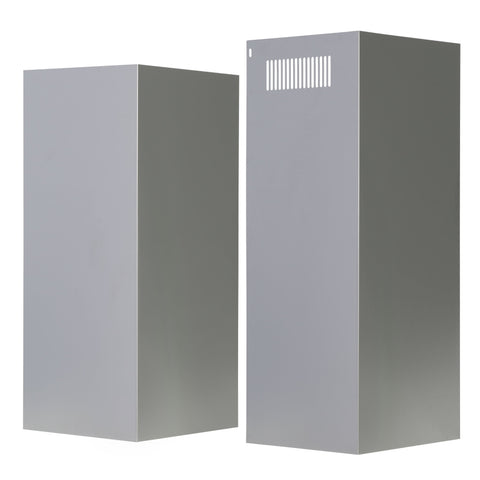 ROBINHOOD RWE / RWG SERIES CHIMNEY EXTENSION (1420mm total length*). Lower extension 670mm, upper extension (vented) 750mm. Stainless steel.