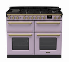 Load image into Gallery viewer, Falcon ESTEL DELUXE 110CM DUAL FUEL FREESTANDING COOKER ANTIQUE BRASS SLOW COOK
