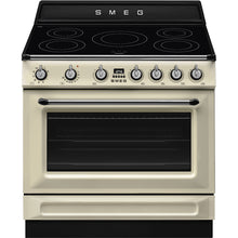 Load image into Gallery viewer, SMEG Victoria Induction Freestanding Cooker 90cm Cream
