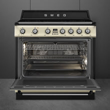 Load image into Gallery viewer, SMEG Victoria Induction Freestanding Cooker 90cm Cream
