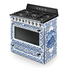 Load image into Gallery viewer, SMEG Dolce &amp; Gabbana Dual Fuel MF Freestanding Cooker 90cm Blu Mediterraneo

