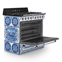 Load image into Gallery viewer, SMEG Dolce &amp; Gabbana Dual Fuel MF Freestanding Cooker 90cm Blu Mediterraneo
