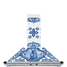 Load image into Gallery viewer, SMEG Dolce &amp; Gabbana Victoria Wallmount Canopy Rangehood 90cm Blu Mediterranean

