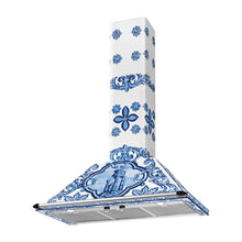 Load image into Gallery viewer, SMEG Dolce &amp; Gabbana Victoria Wallmount Canopy Rangehood 90cm Blu Mediterranean
