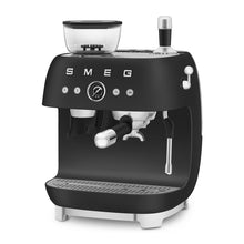 Load image into Gallery viewer, SMEG 50's Style Espresso Machine w/ Grinder Matte Black
