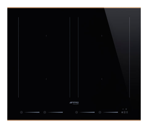 SMEG Dolce Stil Novo 4 Zone Induction Cooktop with Autovent 2.0 60cm Copper