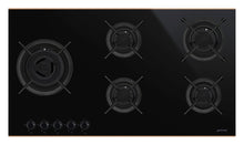 Load image into Gallery viewer, SMEG Dolce Stil Novo 5 Burner Gas Cooktop 90cm Copper Trim
