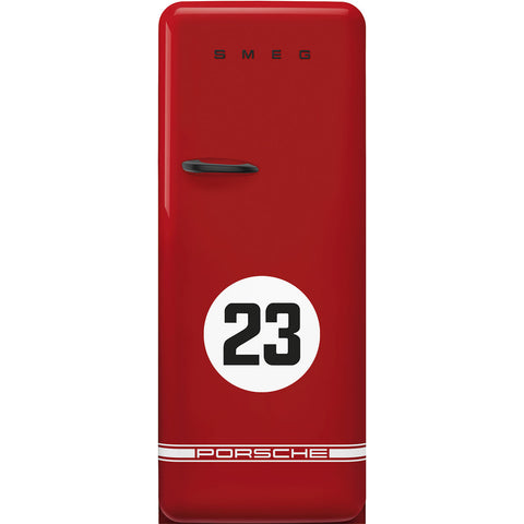 SMEG x Porsche FAB28 50's Style Retro Refrigerator Right Hand Hinge 270L Red