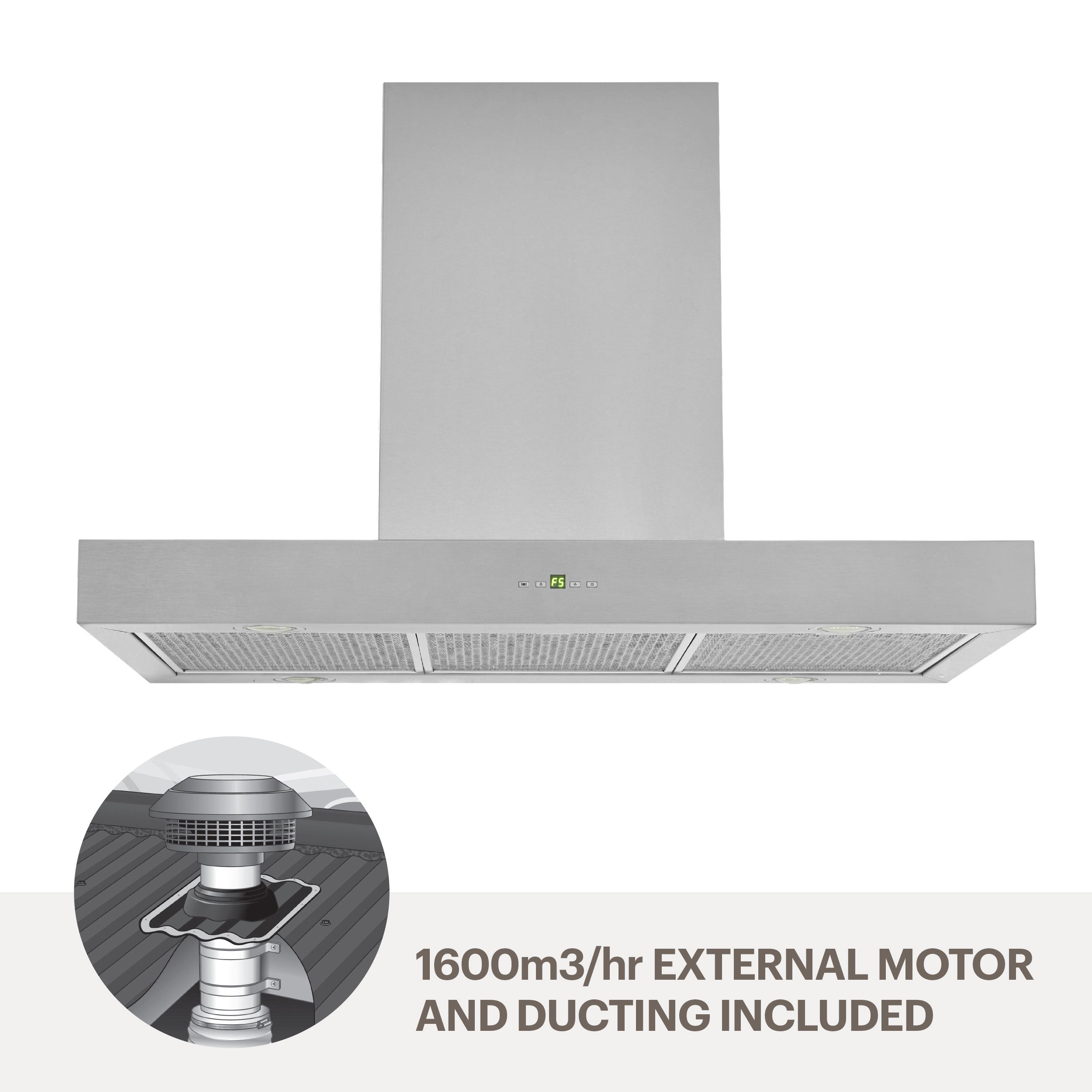 Amore 90cm quiet island mount rangehood IMSERENA9-M16