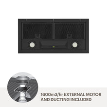 Load image into Gallery viewer, Amore 60cm undermount rangehood - Black UMLUCIA6B-M16
