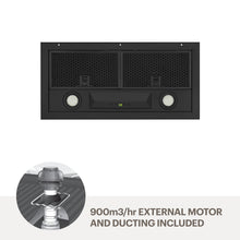 Load image into Gallery viewer, Amore 60cm undermount rangehood - Black UMLUCIA6B-M9
