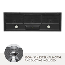 Load image into Gallery viewer, Amore 90cm undermount rangehood - Black UMLUCIA9B-M162
