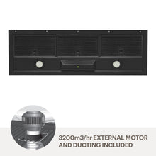 Load image into Gallery viewer, Amore 90cm undermount rangehood - Black UMLUCIA9B-M32

