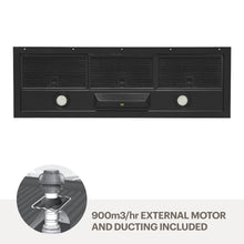 Load image into Gallery viewer, Amore 90cm undermount rangehood - Black UMLUCIA9B-M9

