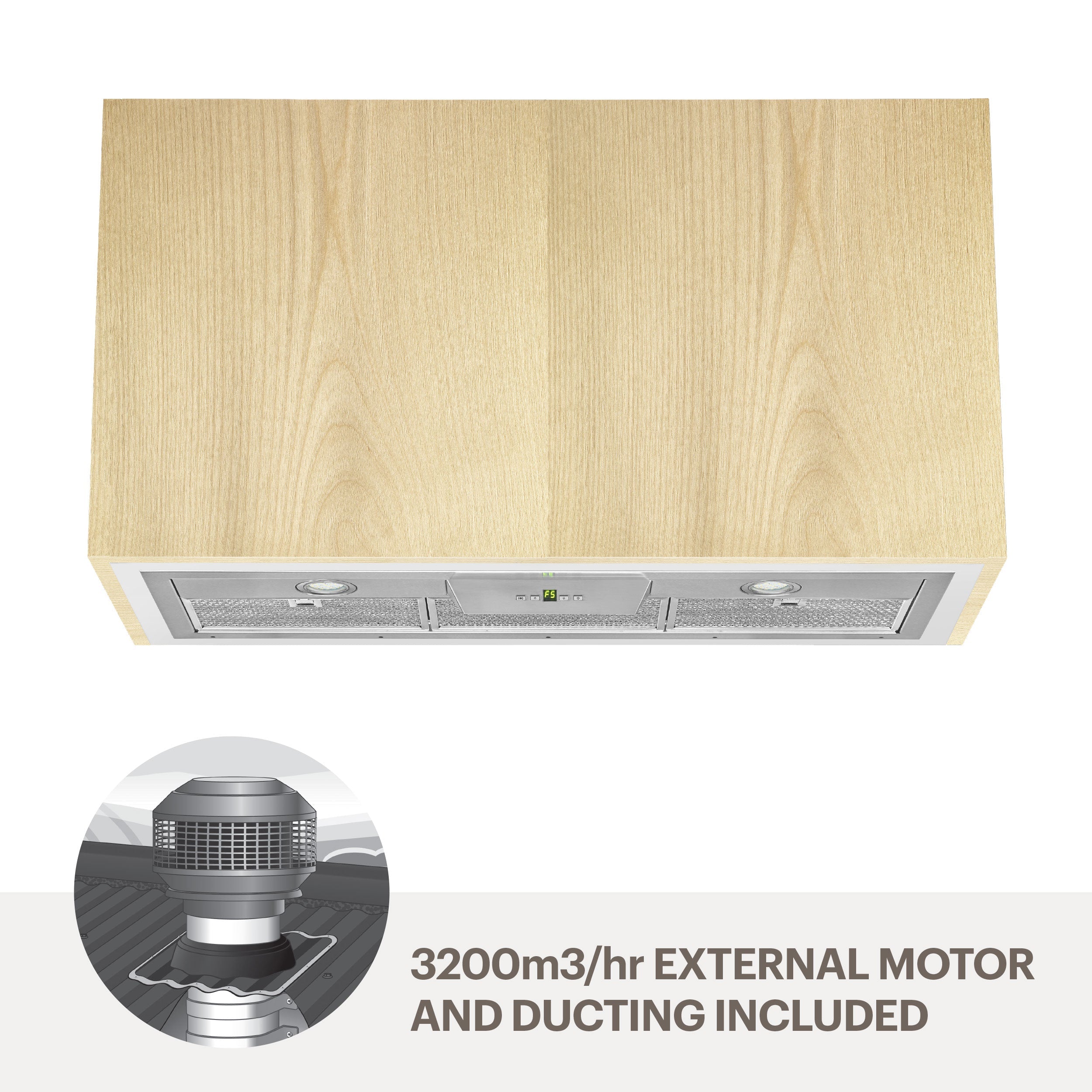 Amore 90cm quiet undermount rangehood UMLUCIA9-M32