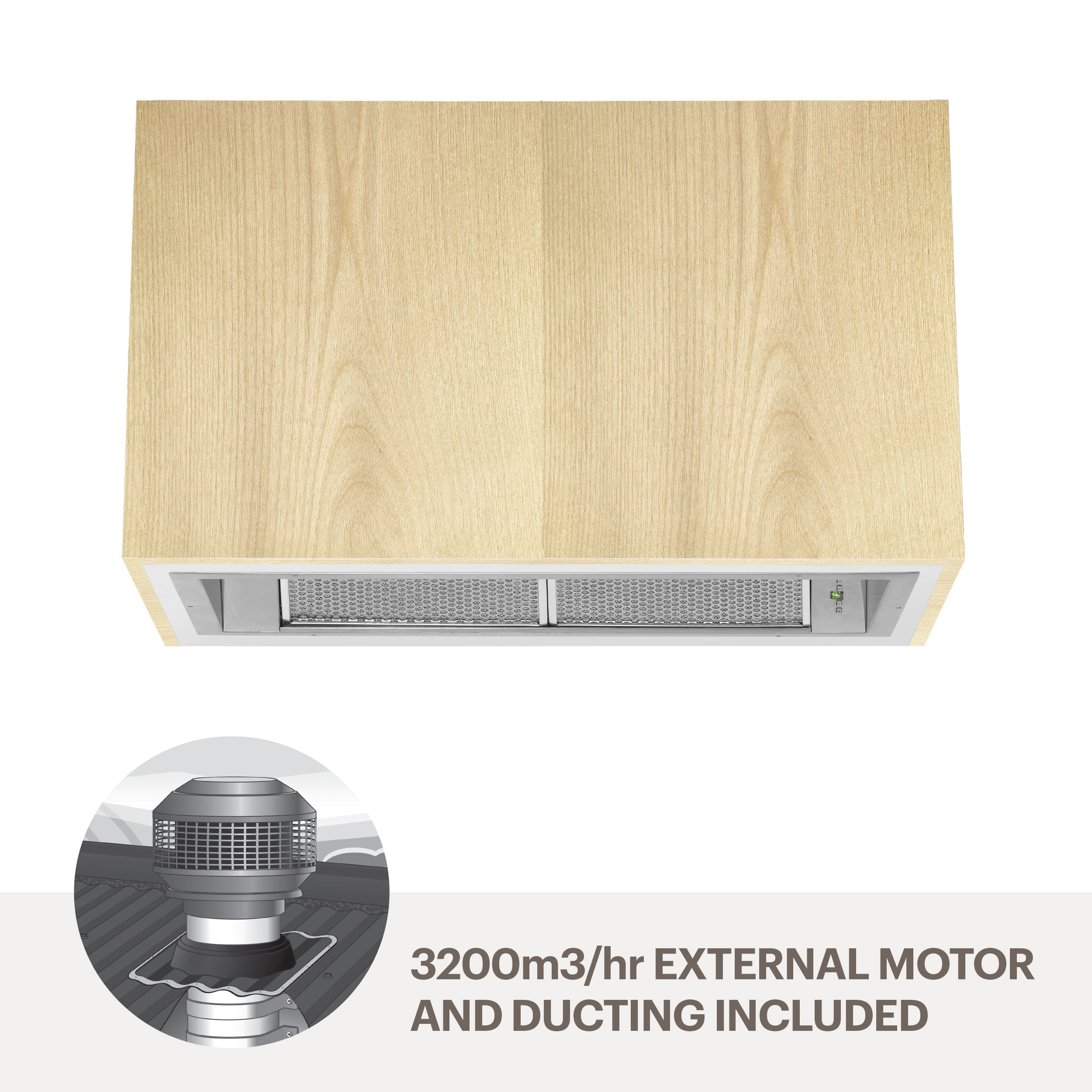 Amore 75cm quiet undermount rangehood UMSOFIA75-M32