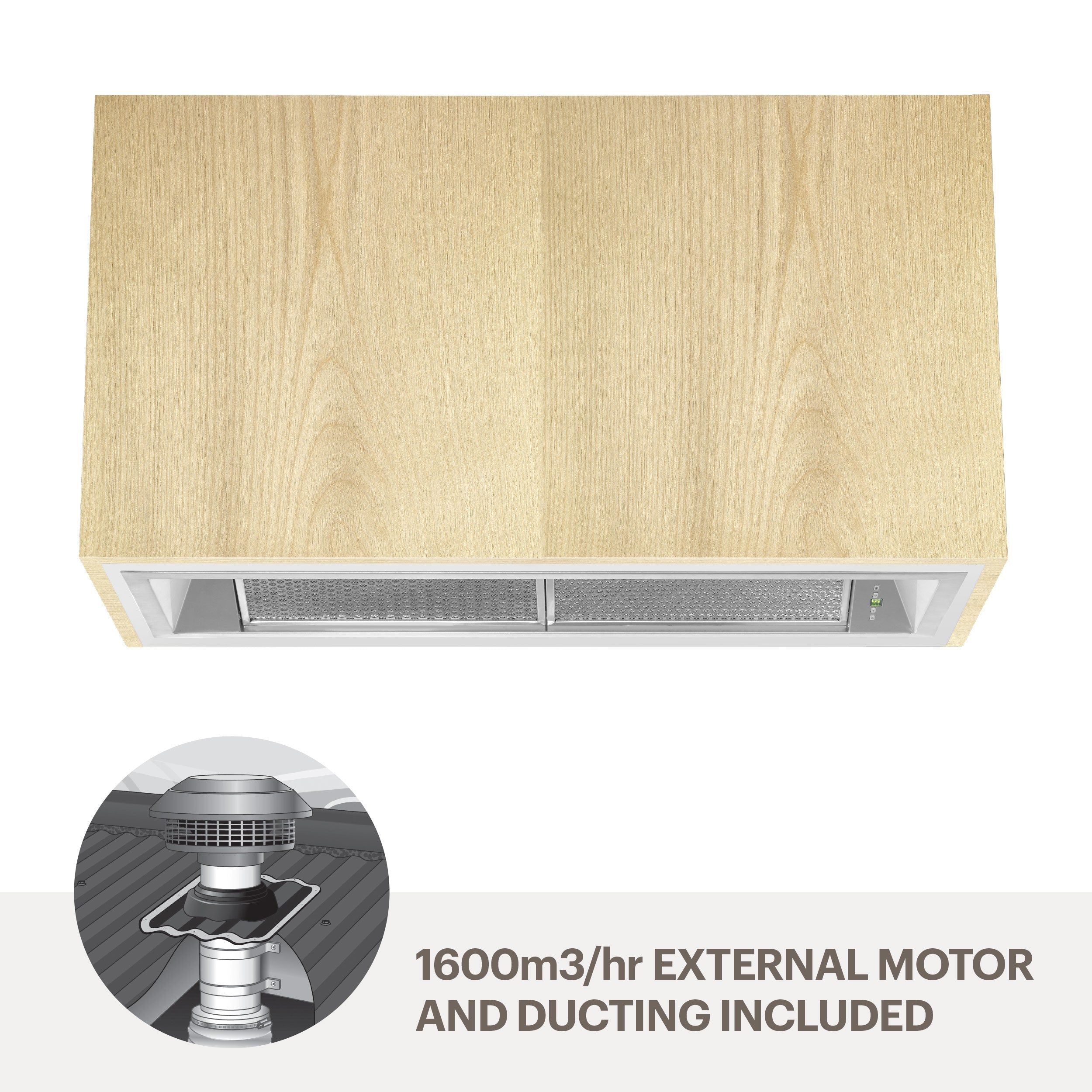 Amore 90cm quiet undermount rangehood UMSOFIA9-M16