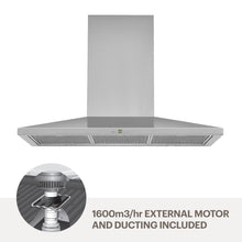 Load image into Gallery viewer, Amore 90cm quiet wallmount rangehood WMGIULIA9-M16
